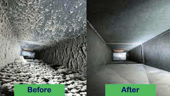before and after airduct